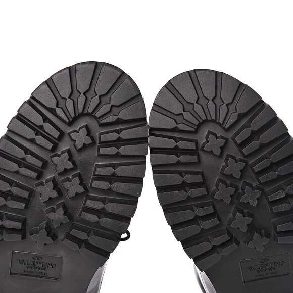Valentino Garavani  Calfskin Hologram Star Print Combat Boots Men main image 5